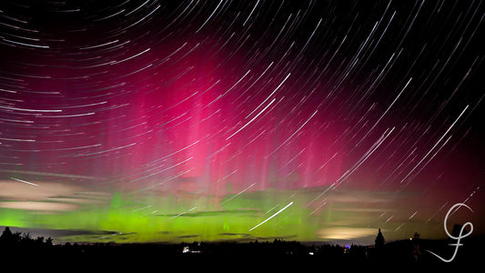 Star Trails over Aurora