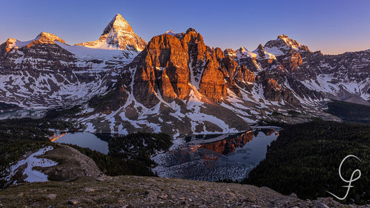 Sunset at Mount Assiniboine